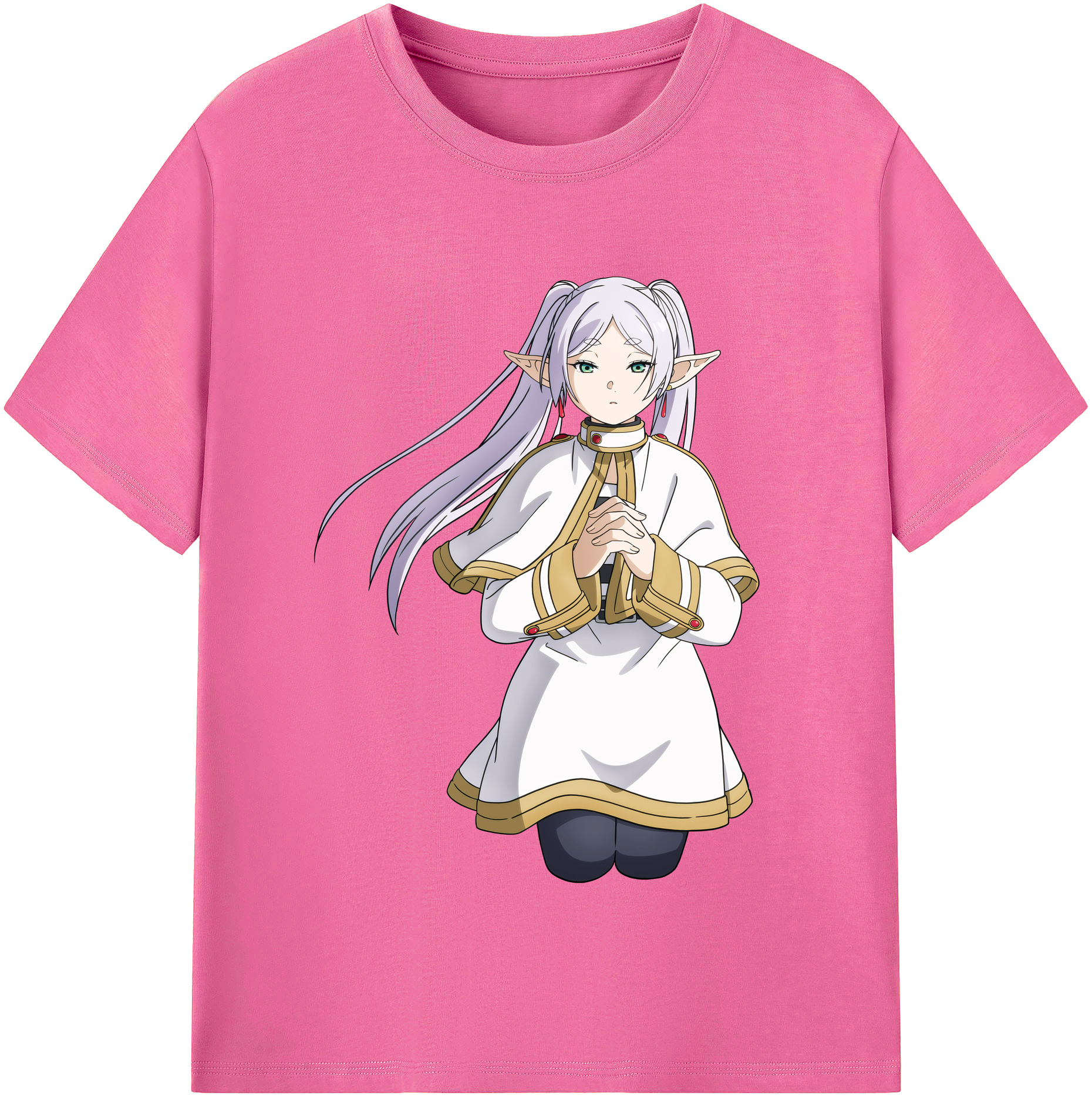 （画像用） 葬送のフリーレン Frieren レディースカジュアルプリントTシャツ（綿100％）
